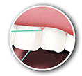 Flossing Close-Up